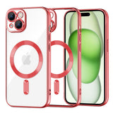 Husa pentru iPhone 15 Plus, Techsuit Lux Crystal MagSafe, argintiu