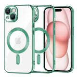Husa pentru iPhone 15, Techsuit Lux Crystal MagSafe, mov
