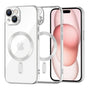Husa pentru iPhone 15, Techsuit Lux Crystal MagSafe, argintiu