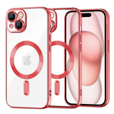 Husa pentru iPhone 15, Techsuit Lux Crystal MagSafe, argintiu