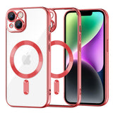 Husa pentru iPhone 14, Techsuit Lux Crystal MagSafe, argintiu