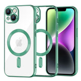 Husa pentru iPhone 14, Techsuit Lux Crystal MagSafe, mov