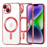 Husa pentru iPhone 14 Plus, Techsuit Lux Crystal MagSafe, argintiu