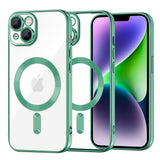 Husa pentru iPhone 14 Plus, Techsuit Lux Crystal MagSafe, mov