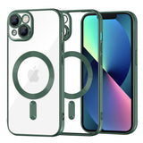 Husa pentru iPhone 13, Techsuit Lux Crystal MagSafe, albastru