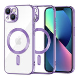 Husa pentru iPhone 13, Techsuit Lux Crystal MagSafe, mov