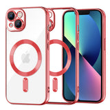 Husa pentru iPhone 13, Techsuit Lux Crystal MagSafe, argintiu