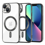 Husa pentru iPhone 13, Techsuit Lux Crystal MagSafe, argintiu