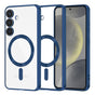 Husa pentru Samsung Galaxy S24, Techsuit Lux Crystal MagSafe, albastru