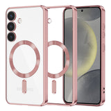 Husa pentru Samsung Galaxy S24, Techsuit Lux Crystal MagSafe, argintiu