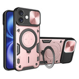 Husa pentru iPhone 16, Techsuit CamGuard Pro, roz auriu