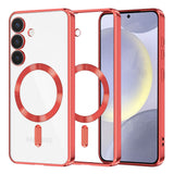 Husa pentru Samsung Galaxy S24 Plus, Techsuit Lux Crystal MagSafe, argintiu
