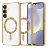 Husa pentru Samsung Galaxy S24 Plus, Techsuit Lux Crystal MagSafe, argintiu