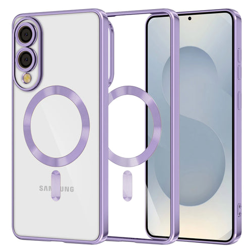 Husa pentru Samsung Galaxy S25 Edge, Techsuit Lux Crystal MagSafe, mov