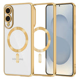 Husa pentru Samsung Galaxy S25 Edge, Techsuit Lux Crystal MagSafe, argintiu