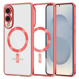 Husa pentru Samsung Galaxy S25 Edge, Techsuit Lux Crystal MagSafe, argintiu