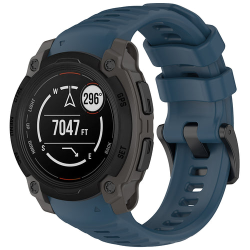Curea pentru Garmin Instinct E 45mm, Techsuit Watchband (W076), bleumarin