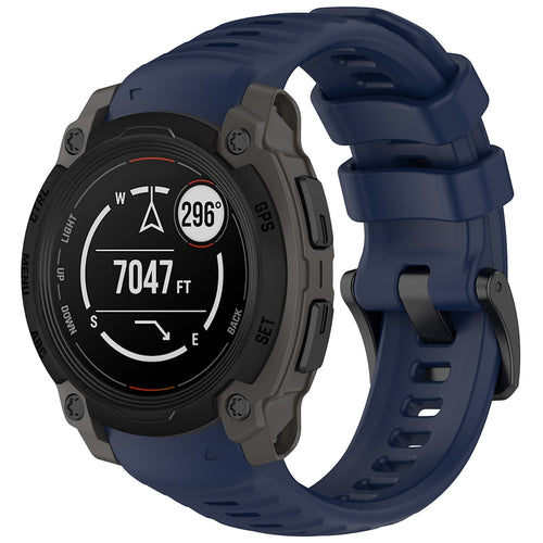 Curea pentru Garmin Instinct E 45mm, Techsuit Watchband (W076), albastru inchis