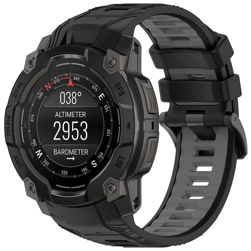 Curea pentru Garmin Instinct 3 50mm, Techsuit Watchband (W077), negru