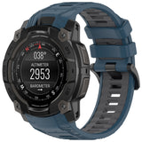 Curea pentru Garmin Instinct 3 50mm, Techsuit Watchband (W077), bleumarin