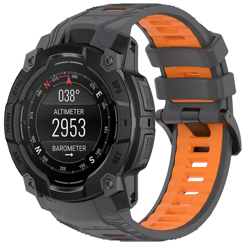 Curea pentru Garmin Instinct 3 45mm, Techsuit Watchband (W077), portocaliu