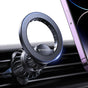 Suport auto Techsuit AirFix (S1), cu Metal Inel, Grila ventilatie Suport, MagSafe Compatibil, N52, 360A° Rotatie, negru