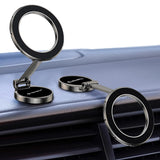 Suport auto Techsuit TitanMagX (S13), pentru Bord si Birou, MagSafe Compatibil, Pliabil, Reglabil, 3M Adhesive, negru