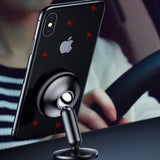 Suport auto Techsuit Premium TinyGrip (S11), Strong N52 Magnets, Universal Suport magnetic, 360A° Rotatie, cu 3M Placa metalicas, negru