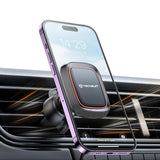 Suport auto Techsuit MagGrip (S4), Secure Prindere magnetica pentru Grila ventilatie, 360° Rotation, cu Placa metalicas, negru