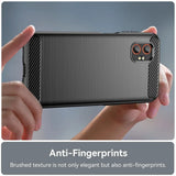 Husa pentru Samsung Galaxy Xcover7 Pro, Techsuit Carbon Silicone, negru