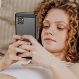 Husa pentru Samsung Galaxy Xcover7 Pro, Techsuit Carbon Silicone, negru
