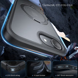 Husa pentru iPhone 16e, Torras Ostand Spin MagSafe Series, negru
