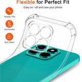 Husa pentru Honor X8c, Techsuit Shockproof Clear Silicone, transparenta