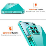 Husa pentru Honor X8c, Techsuit Shockproof Clear Silicone, transparenta