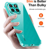 Husa pentru Honor X8c, Techsuit Shockproof Clear Silicone, transparenta