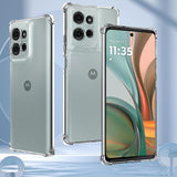Husa pentru Motorola Moto G75, Techsuit Shockproof Clear Silicone, transparenta