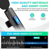Microfon Techsuit (2 pack) Lavalier Wireless XtreamMic (LW2), cu Receiver, Type-C Connector, pentru Phones Plug & Play, Collar Clip, negru