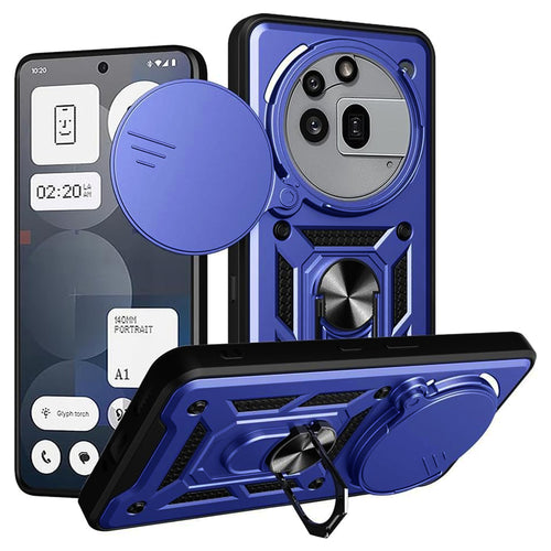Husa pentru Nothing Phone (3a) Pro, Techsuit CamShield Series, albastru