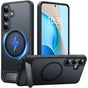 Husa pentru Samsung Galaxy S25 Plus, Torras Pstand MagSafe, negru
