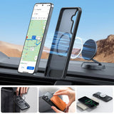Husa pentru Samsung Galaxy S25 Plus, Torras Pstand MagSafe, negru