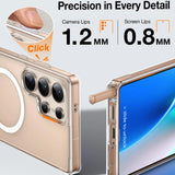 Husa pentru Samsung Galaxy S25 Ultra, Torras Pstand MagSafe, transparenta