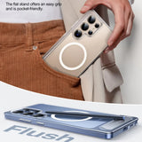 Husa pentru Samsung Galaxy S25 Ultra, Torras Pstand MagSafe, transparenta