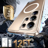 Husa pentru Samsung Galaxy S25 Ultra, Torras Pstand MagSafe, transparenta