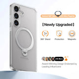 Husa pentru Samsung Galaxy S25 Plus, Torras Ostand Spin MagSafe Series, transparenta