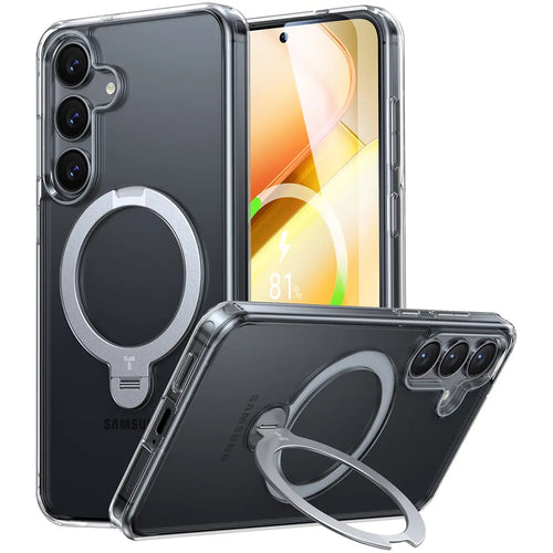 Husa pentru Samsung Galaxy S25 Plus, Torras Ostand Spin MagSafe Series, transparenta