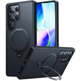 Husa pentru Samsung Galaxy S25 Ultra, Torras Ostand Spin MagSafe Series, negru
