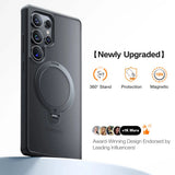 Husa pentru Samsung Galaxy S25 Ultra, Torras Ostand Spin MagSafe Series, negru
