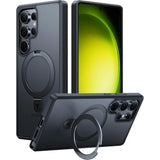 Husa pentru Samsung Galaxy S25 Ultra, Torras Ostand MagSafe Series, negru
