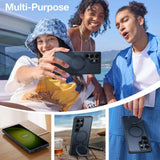 Husa pentru Samsung Galaxy S25 Ultra, Torras Ostand MagSafe Series, negru