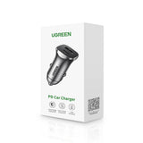 Incarcator auto UGREEN CD130 (40858), Incarcare rapida, Type-C, USB, 30W, 5V/3A, PD3.0, negru